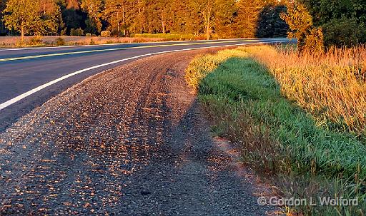 Sunrise Shadow Of My Ride_P1190146.jpg - Photographed near Smiths Falls, Ontario, Canada.